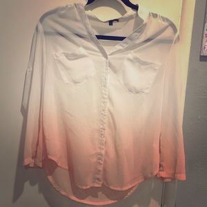 A nice button down shirt that is ombré